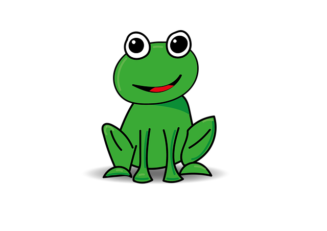 zielona żabka